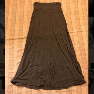 Grey maxi skirt